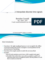 An Algorithm for Interpolate Discrete Time Signals