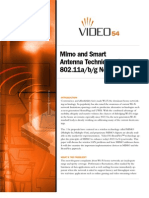 Mimo and Smart Antenna Techniques For 802.11a/b/g Networks