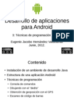 Desarrollo de apps Android 3: técnicas de programación I