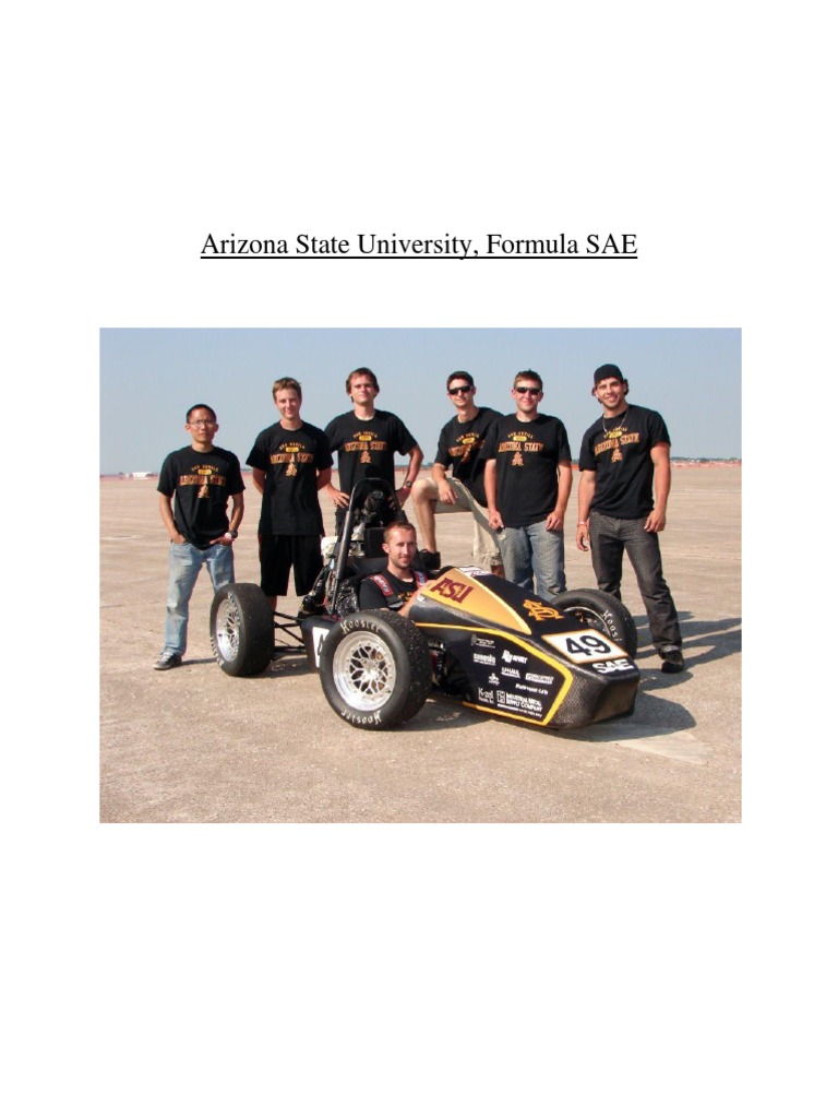 ASU Formula SAE Team Sponsorship Appeal | PDF | Arizona State ...