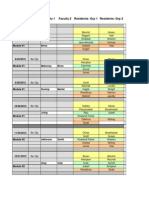 2012-2013 Simulation Schedule