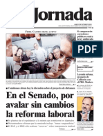 Portada de La Jornada 22/X/2012