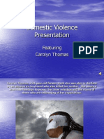 Domestic Violence Presentation: Featuring Carolyn Thomas