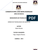 Bibliografia Tecnologico Saxofon