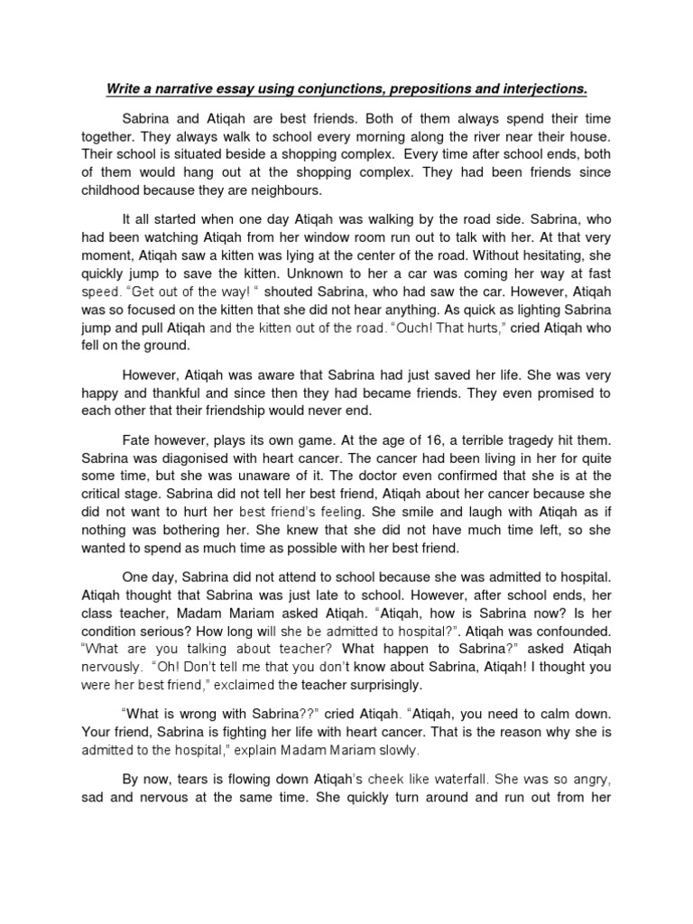 Writing in third person image