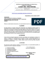 Solicitud de Uniformes y Balones A La Gobernación Del Estado Bolívar