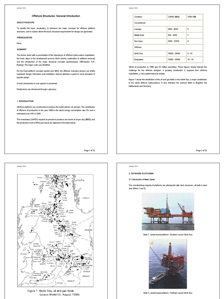 Offshore Platform Structure Overview | PDF | Deep Foundation | Offshore ...