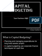 Capital Budgeting: Team Fasilitator IRBP