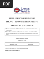 Download BML 3012-Sejarah Bahasa Melayu Esei Ilmiah-Bahagian A by nitotony73 SN110852554 doc pdf