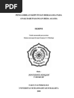 Download PENGAMBILAN KEPUTUSAN BERAGAMA PADA ANAK DARI PASANGAN BEDA AGAMA  by Tika Kewl SN110856232 doc pdf