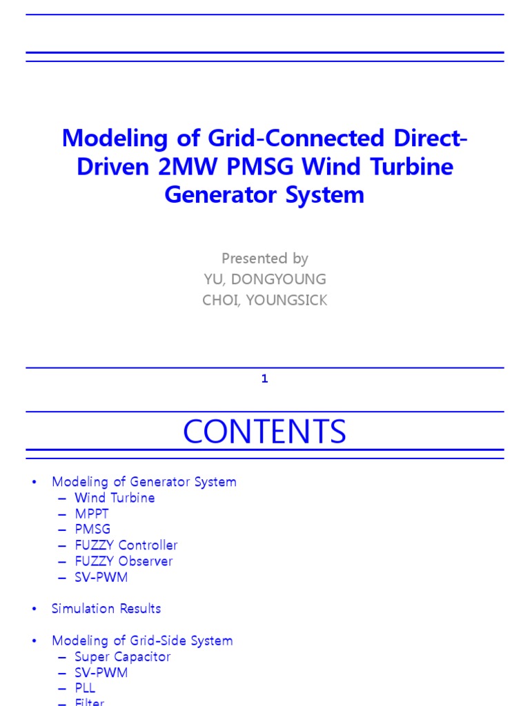 2MW PMSG Wind Turbine Modeling | PDF
