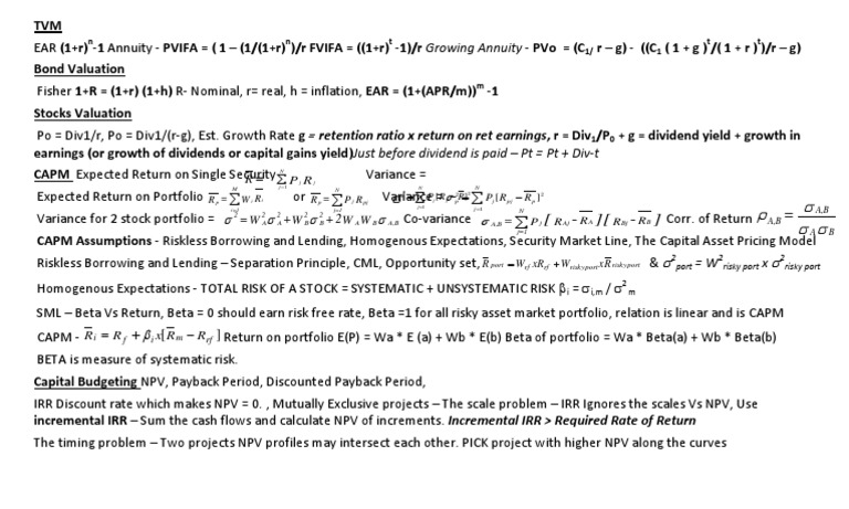 MBA 643 - Notes | PDF