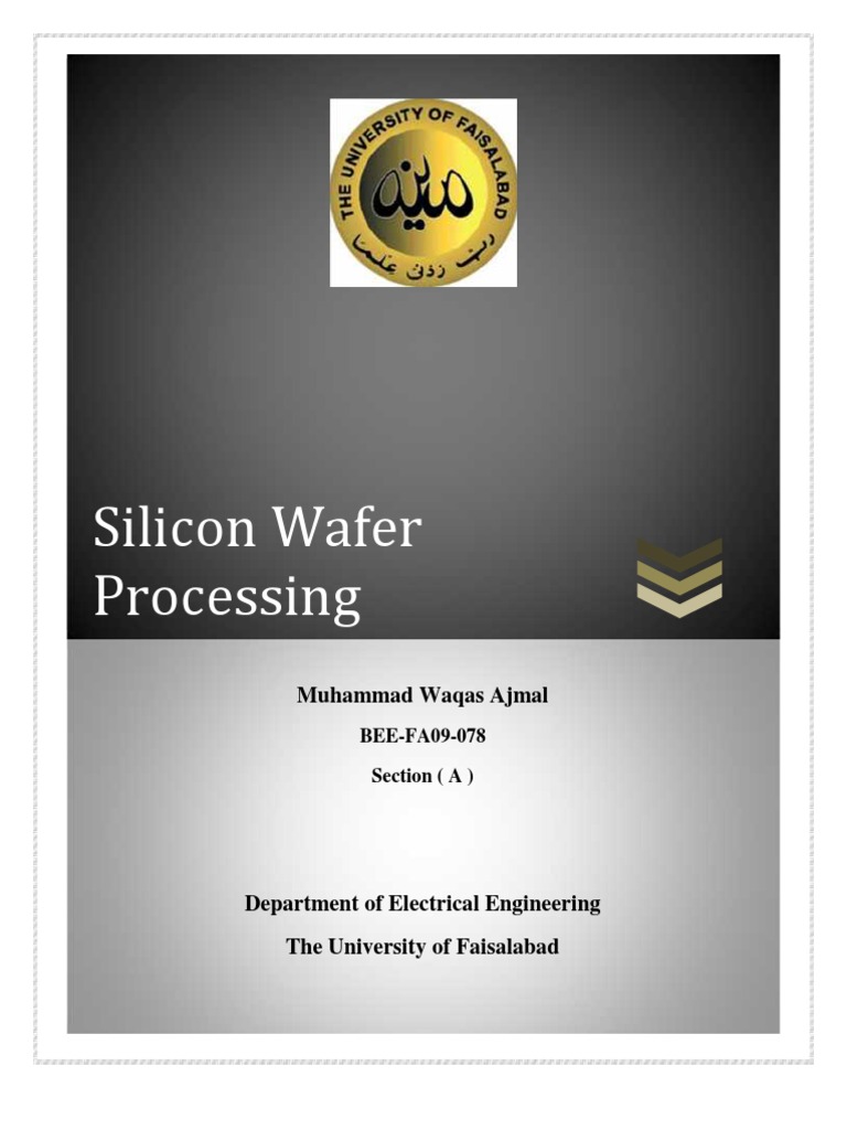 Silicon Wafer Fabrication Overview | PDF | Semiconductor Device ...