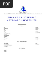 Archicad 81 Keyboard Shortcuts