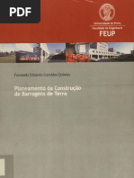 Planeamento da construção de barragens de terra