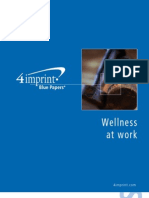 Wellness at Work Blue Paper by promotional products retailer 4imprint