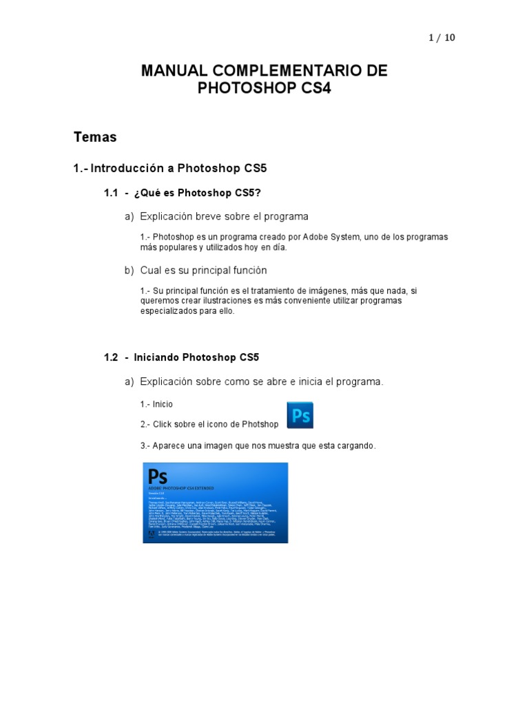 Manual de Photoshop Cs5 | PDF | Resolución de pantalla | Ventana ...