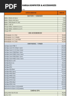 Price List Wisma Komputer 24 Oktober 2012