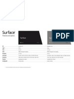 Surface Spec Sheet
