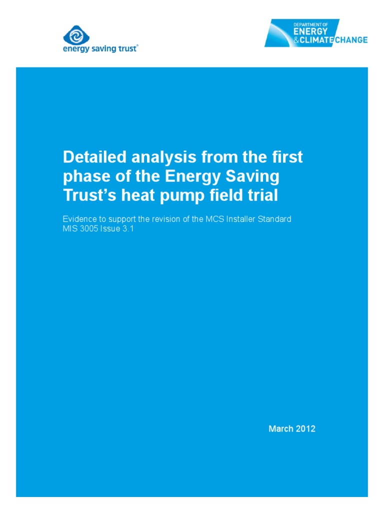 5045 Heat Pump Field Trials | PDF | Water Heating | Heat Pump