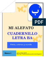 Cuadernillo "MI alefato" letra Ba (ب)