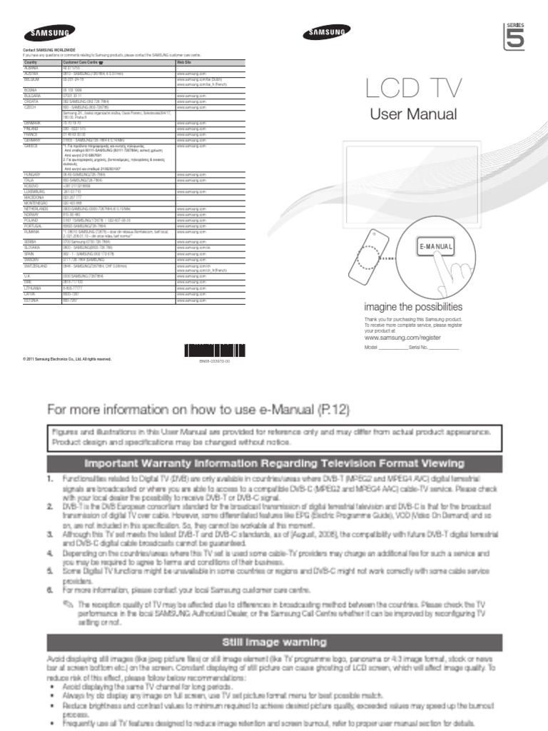Samsung TV Guide PDF Hdmi Wireless Lan