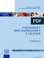 Standartet Dhe Indikatoret e Cilesise