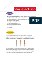 Construye un motor eléctrico con materiales reciclados