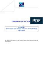 Psim Simulation Software: How To Add New Devices and Their Curves For Loss Calculation