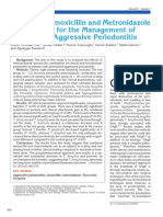Efficacy of Amoxicillin and Metronidazole Combination For The Management of Generalized Aggressive Periodontitis