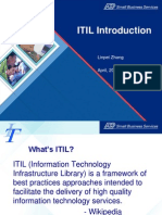 ITIL Introduction: Linpei Zhang