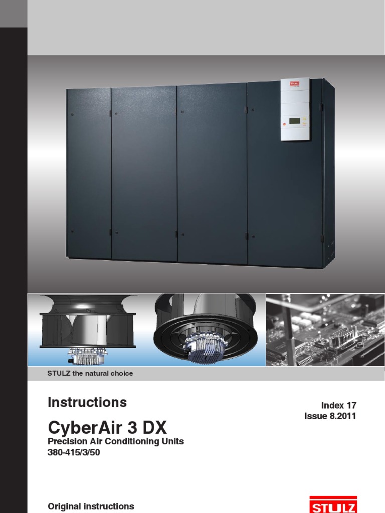 Stulz Cyberair 3 Dx 17 0811 En Air Conditioning Humidity
