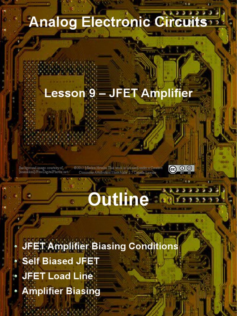 Small Signal Amplifiers Lesson 9 JFET Amplifier Biasing PDF