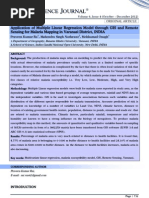 Application of Multiple Linear Regression Model in Varanasi District, InDIA