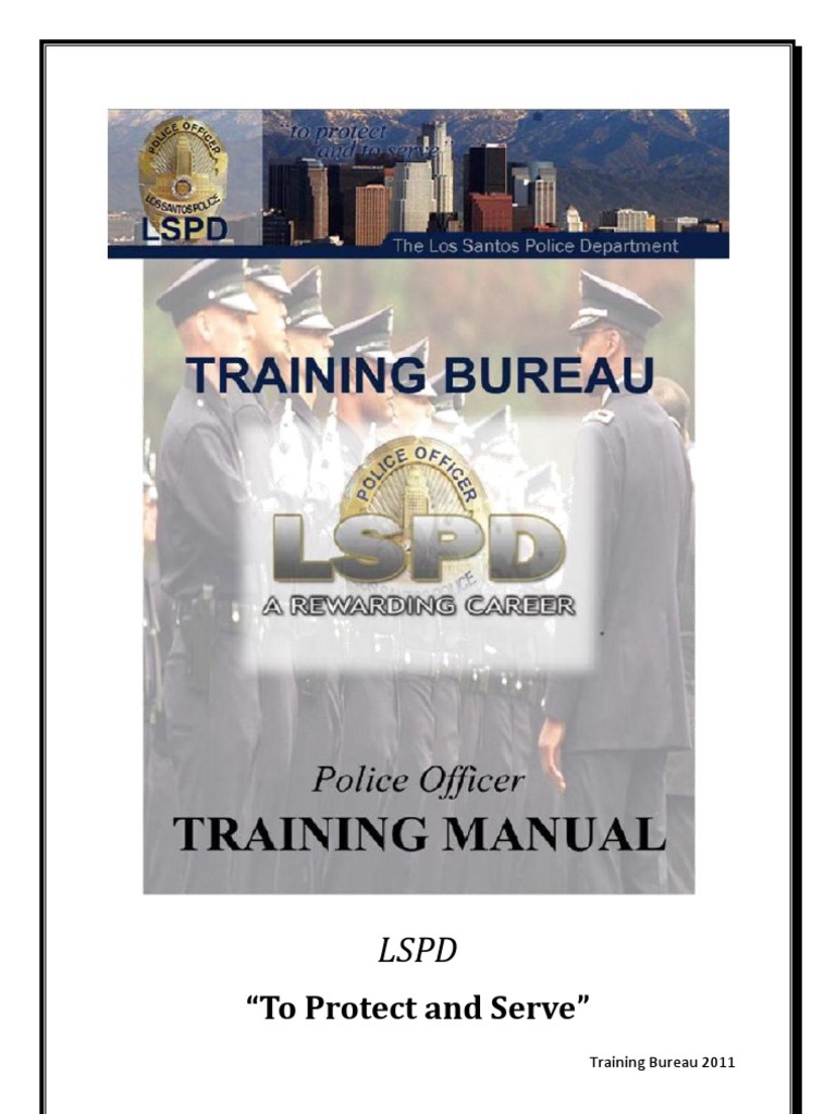 LSPD - TB - Police Officer Manual v6 | PDF | Probable Cause | Search ...