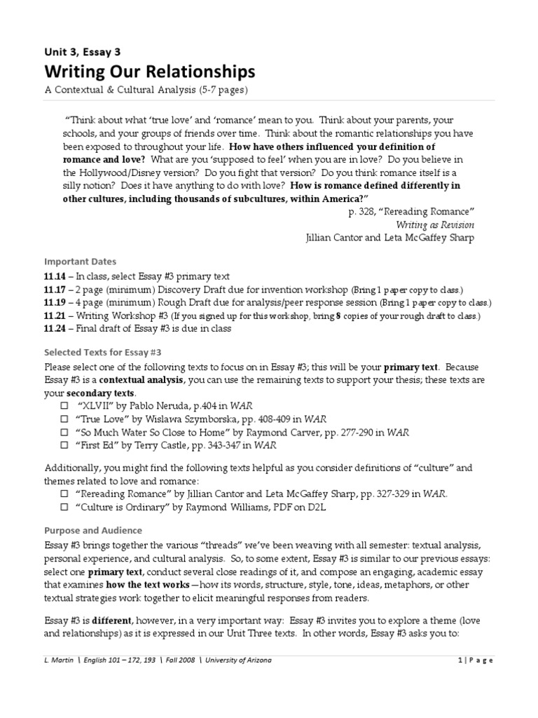 Contextual analysis example essay picture