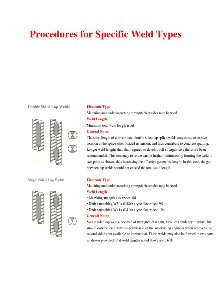 Weld Procedures for Lap Joints | PDF