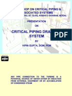 Critical Piping Drainage System