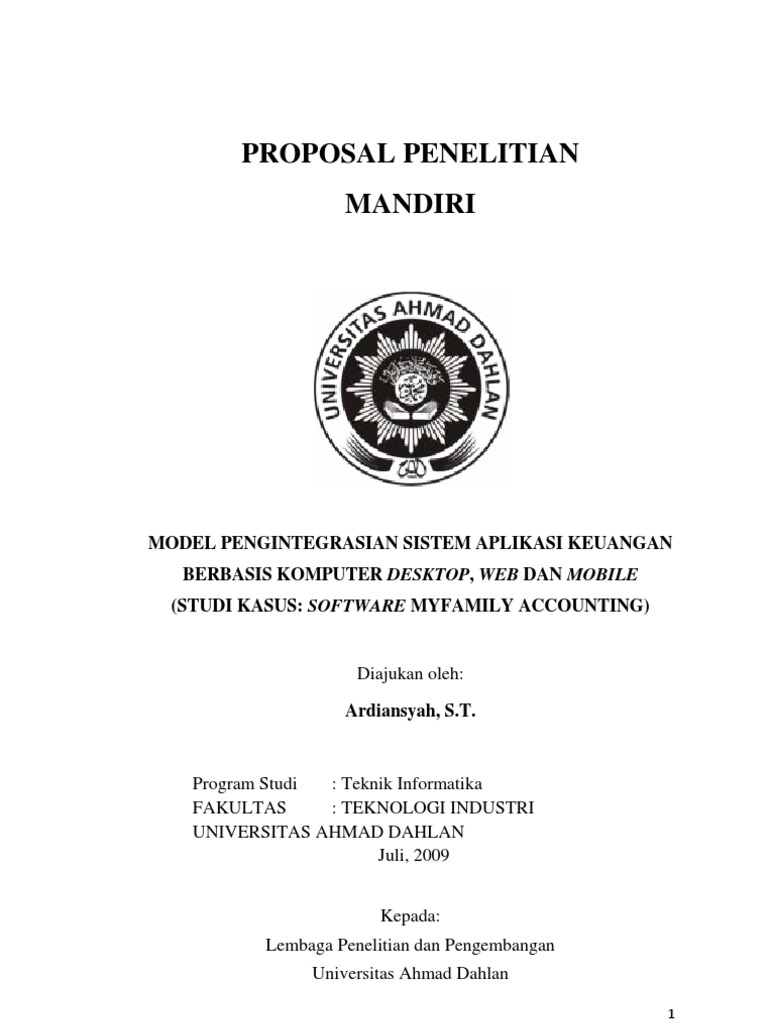 Contoh Proposal Metode Penelitian