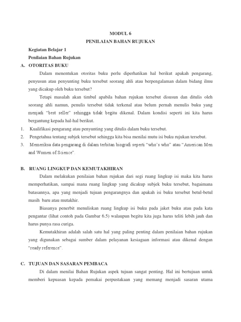 Modul 6 7 Bahan Rujukan Pdf