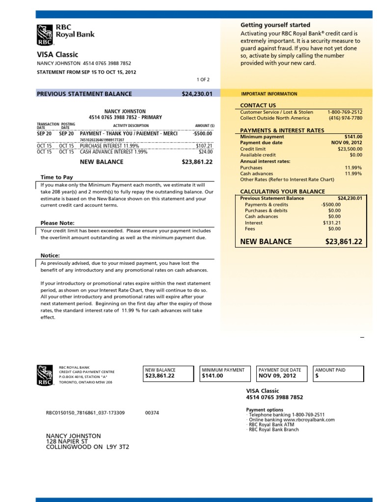 4514076539887852-2012Sep15-2012Oct15 | Interest | Credit Card