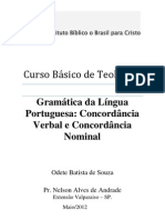 Curso Básico de Teologia - CONCORDANCIA VERBAL E NOMINAL