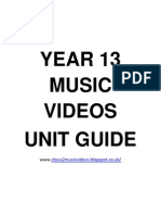 Year 13 Music Videos Booklet