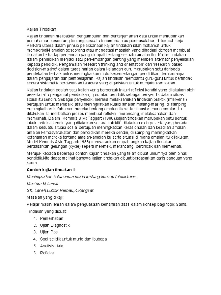 F1 Kajian Tindakan Pdf