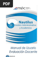 Manual de Usuario Nautilus - Evaluacion Docente