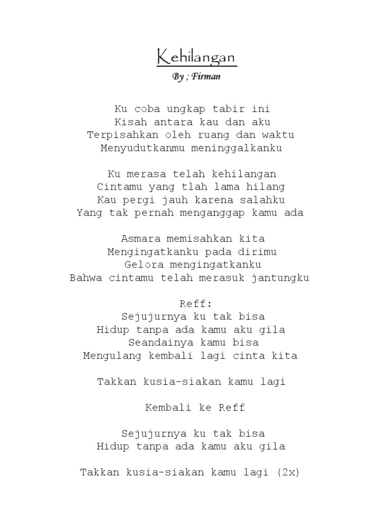 Lirik Lagu Band Lirik Lagu Band