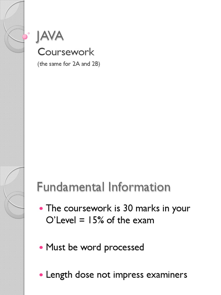 Coursework: (The Same For 2A and 2B) | PDF | Computer Program | Programming