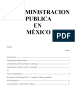 La Administracion Publica en Mexico