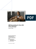 CDR Accounting For Cisco IOS Voice Gateways