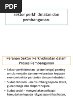 Peranan Sektor Perkhidmatan DLM Proses Pembangunan